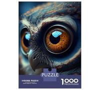 Puzzles De 1000 Pièces - The Big Eyes Bird Puzzle Casse-tête, Jeu De Réflexion, Décoration Murale, Idéal comme Cadeau pour Toute La Famille 38x26cm/1000pcs