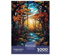 Puzzles De 1000 Pièces The Flow of Autumn Puzzle Adulte Jeu Manuel Défi Difficile Interaction Parent-Enfant 38x26cm/1000pcs