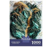 Puzzles De 1000 Pièces The Mountains Golden Heart Puzzle pour Adolescents Découpe De Précision Activités Amusantes À La Maison Jeu Stimulant Et Jeux en Famille 70x50cm/1000pcs