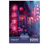 Puzzles De 1000 Pièces The Rain At Night Chinese Puzzle Adulte Jeu Manuel Une Œuvre d'art Cadeaux Uniques pour Anniversaire Et Noël 52x38cm/1000pcs