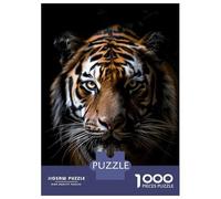 Puzzles De 1000 Pièces Tiger Close-Up Portrait Photo Puzzle Adulte Jeu Manuel Défi Difficile Interaction Parent-Enfant 70x50cm/1000pcs