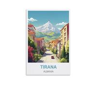 Puzzles de 1000 pièces,Tirana Albanie Jeu de Puzzle personnalisé et Amusant pour Enfants et Adultes 52x38CM