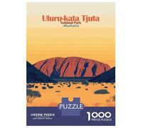 Puzzles De 1000 Pièces Uluru-Kata Tjuta National Park Puzzle Adulte Jeu Manuel Défi Difficile Interaction Parent-Enfant 52x38cm/1000pcs