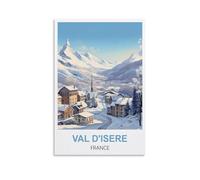 Puzzles de 1000 pièces,Val d'Isère France Puzzle éducatif de 1 000 pièces pour Adultes et Enfants. Jeux éducatifs et décoration d'intérieur. 38x26CM