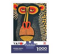 Puzzles De 1000 Pièces Yayoi Kusama Mandrill Exhibition Poster Puzzles pour Adultes - Course De Vitesse - Stimule Le Cerveau - Jeu Au Design Élégant 52x38cm/1000pcs