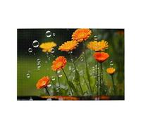 Puzzles de 1000 pièces Yyhwhjde - Chrysanthèmes sauvages - Puzzles éducatifs intellectuels en bois - Puzzles amusants - Jeu anti-stress
