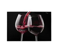 Puzzles de 1000 pièces Yyhwhjde Deux verres de vin Imprimés Puzzles éducatifs intellectuels en bois Puzzles amusants Jeu anti-stress