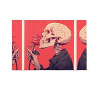 Puzzles de 1000 pièces Yyhwhjde Épine Rose et Squelette Imprimés Puzzles éducatifs intellectuels en bois Puzzles amusants Jeu anti-stress