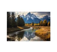 Puzzles de 1000 pièces Yyhwhjde Grand Teton National Park Prints Puzzles éducatifs intellectuels en bois, puzzles amusants, jeu anti-stress