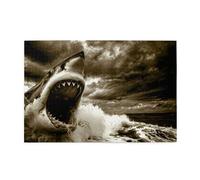 Puzzles de 1000 pièces Yyhwhjde Requin dans la mer Imprimés Puzzles éducatifs intellectuels en bois Puzzles amusants Jeu anti-stress
