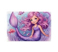 Puzzles de 1000 pièces Yyhwhjde Sirène Rose Violet Imprimés Puzzles éducatifs intellectuels en bois Puzzles amusants Jeu anti-stress