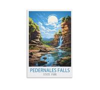 Puzzles de 200 pièces pour Adultes, Puzzle Familial Festif exigeant du Parc d’État de Pedernales Falls, œuvres d’Art Premium pour la détente et la décoration 35x25cm