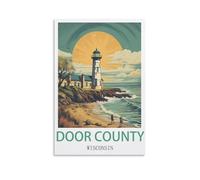 Puzzles de 200 pièces, Puzzles du comté de Door, Wisconsin, Puzzles de 200 pièces pour Adultes et Enfants, Puzzle Familial Classique d'intérieur 35x25cm