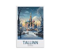 Puzzles de 2000 pièces, Casse-tête Tallinn Estonie 2000 pièces Puzzle en Papier pour Enfants Adultes Jouets d’Apprentissage Jeu de décompression familiale 100x70cm