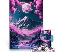 Puzzles de 2000 pièces pour Adolescents Art Japonais des Fleurs de Cerisier Impossible Renforcer l'amour Entre Les Couples 70x100cm