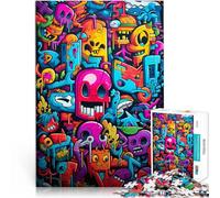 Puzzles de 2000 pièces pour Adolescents Art Mural Graffiti Moderne défi éducatif Activités Amusantes à la Maison, Cadeaux d'anniversaire, Cadeaux de Voyage, 70x100cm