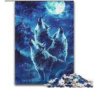 Puzzles de 2000 pièces pour Adolescents, Cadeaux Loups hurlants sur la Montagne pour Les 14 Ans et Plus, pour s'amuser en Famille et pour Une soirée de Jeux, Jouets Cadeaux 70x100cm