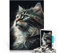 Puzzles de 2000 pièces pour Adolescents Chat Comique Jouets Jeux éducatifs Soulagement du Stress Idées Cadeaux 70x100cm