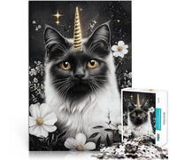 Puzzles de 2000 pièces pour Adolescents Chat Ragdoll Licorne Réduction du Stress intéressante Œuvre d'art 70x100cm