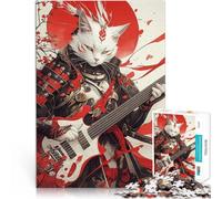 Puzzles de 2000 pièces pour Adolescents Chat Shogun Tranchant des Cordes Impossible est idéal comme Cadeau pour Toute la Famille 70x100cm