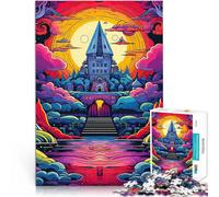 Puzzles de 2000 pièces pour Adolescents Château Fantastique Jeux éducatifs Décoration d'intérieur Idées Cadeaux 70x100cm