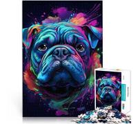 Puzzles de 2000 pièces pour Adolescents Chien Bouledogue surnaturel Jeu de Quiz Activités Amusantes à la Maison, Cadeaux d'anniversaire, Cadeaux de Voyage, 70x100cm