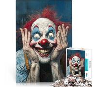 Puzzles de 2000 pièces pour Adolescents Clown Fou et maléfique Séjour Anti-Stress pour Tuer Le Temps Cadeau Amusant 70x100cm