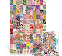 Puzzles de 2000 pièces pour Adolescents Épissage de Couleurs psychédéliques Défi Difficile Cadeaux pour Les Amis et la Famille 70x100cm