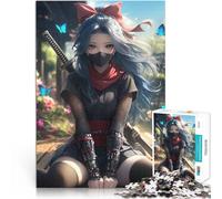 Puzzles de 2000 pièces pour Adolescents Fille Ninja Anime Défi Difficile pour soulager Le Stress Super Cadeau 70x100cm