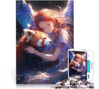 Puzzles de 2000 pièces pour Adolescents Fille Panda Roux étreinte Difficile et défi Car C'est Un pour Toute la Famille 70x100cm