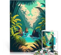Puzzles de 2000 pièces pour Adolescents forêt Tropicale Jouets Jeux éducatifs Soulagement du Stress Super Cadeau 70x100cm