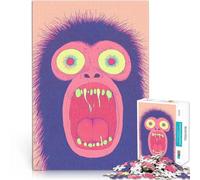 Puzzles de 2000 pièces pour Adolescents Illustration du Singe Hurlant Casse-tête Chaque pièce est Unique - Jeu Familial Stimulant et Amusant 70x100cm