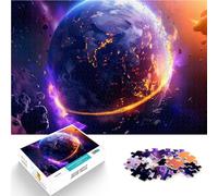 Puzzles de 2000 pièces pour Adolescents La Destruction de la Terre Casse-tête pour Liste de souhaits avec Le Père Noël 70x100cm