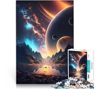 Puzzles de 2000 pièces pour Adolescents L'aube de Space Lake Jouets éducatifs d'apprentissage Bon Cadeau 70x100cm