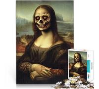 Puzzles de 2000 pièces pour Adolescents Mona Lisa Zombie Jouet éducatif d'apprentissage avec Affiche et Feuille de Questions correspondantes 70x100cm
