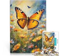 Puzzles de 2000 pièces pour Adolescents Papillon Orange Jouets éducatifs d'apprentissage Cadeau pour Les Anniversaires 70x100cm
