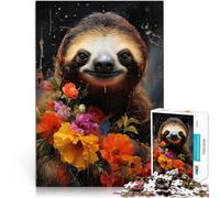 Puzzles de 2000 pièces pour Adolescents Paresseux et Fleurs Jeu Familial Anti-Stress Défi Difficile Décoration Parfaite 70x100cm