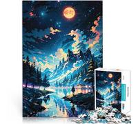 Puzzles de 2000 pièces pour Adolescents Paysage d'anime Japonais Jouets à Faire soi-même Cadeau d'œuvre d'art 70x100cm
