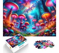 Puzzles de 2000 pièces pour Adolescents Paysage Fantastique de Champignons Impossible Car C'est Un pour Toute la Famille 70x100cm