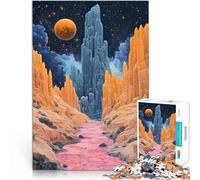 Puzzles de 2000 pièces pour Adolescents Paysage surréaliste d'un Canyon Extraterrestre Jouets éducatifs Idées Cadeaux 70x100cm