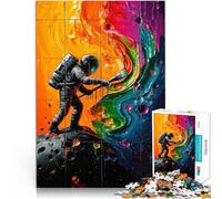 Puzzles de 2000 pièces pour Adolescents Peintre du Cosmos Jouets éducatifs d'apprentissage pour la décoration intérieure 70x100cm