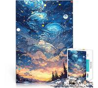 Puzzles de 2000 pièces pour Adolescents Peinture de Nuit étoilée Apprentissage éducatif est idéal comme Cadeau pour Toute la Famille 70x100cm