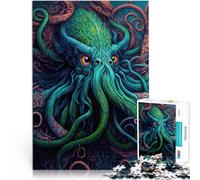 Puzzles de 2000 pièces pour Adolescents Pieuvre Entraînez Votre Cerveau et Vos Mains avec Affiche et Feuille de Questions correspondantes 70x100cm