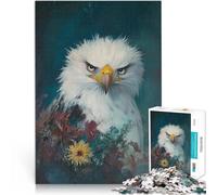 Puzzles de 2000 pièces pour Adolescents Portrait d'aigle à tête Blanche Impossible Liste de souhaits avec Le Père Noël 70x100cm
