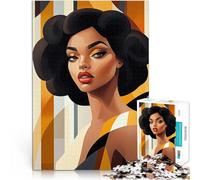 Puzzles de 2000 pièces pour Adolescents Reine Afro Jouets de Jeu pour Cadeau Familial est idéal comme Cadeau pour Toute la Famille 70x100cm