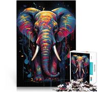 Puzzles de 2000 pièces pour Adolescents Résumé de l'éléphant Jeux éducatifs Décoration d'intérieur décoration Murale 70x100cm