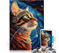 Puzzles de 2000 pièces pour Adolescents Rêves de Chats cosmiques Difficile Difficile Renforcer l'amour Entre Les Couples 70x100cm