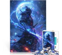 Puzzles de 2000 pièces pour Adolescents Samouraïs Blue Fury Jouets de Divertissement Familial Une œuvre d'art 70x100cm
