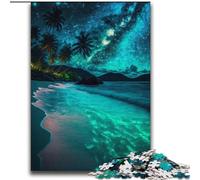 Puzzles de 2000 pièces pour Adolescents, scènes Nocturnes sur la Plage, Jeux stimulants et Amusants en Famille (70x100cm).
