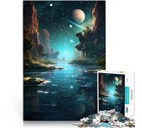 Puzzles de 2000 pièces pour Adolescents Sérénité du lac Spatial Cadeaux de Jeux stimulants Décoration d'intérieur 70x100cm